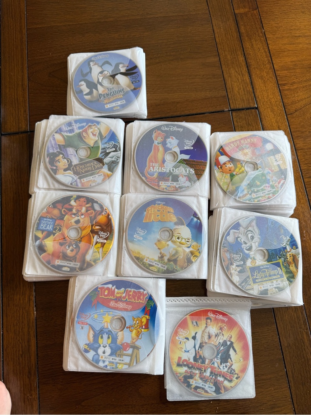 Lot of 160 DVDs Mostly Disney a few non Disney